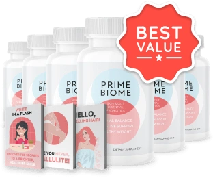PrimeBiome Order 6 Bottles Best Value Package